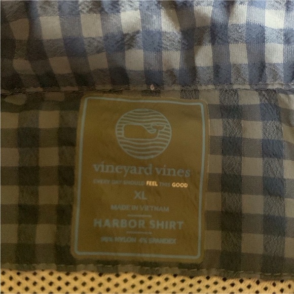 Vineyard Vines blue check Harbor long sleeve shirt Size XL - Picture 8 of 13